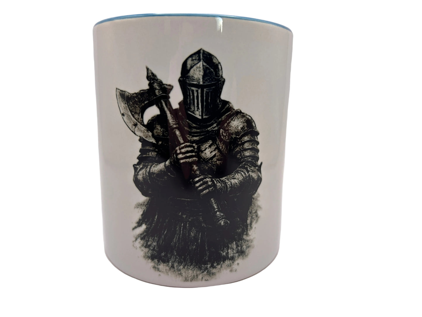 Ritter Tasse mit Axt – Mittelalter Krieger | 330 ml Keramiktasse | Dark Fantasy Design