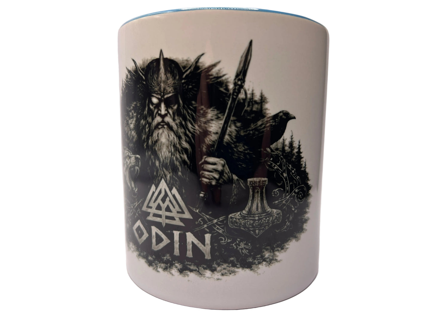 Odin Tasse – Wikinger Gott Dark Fantasy Design | Nordische Mythologie | 330 ml Keramik Becher