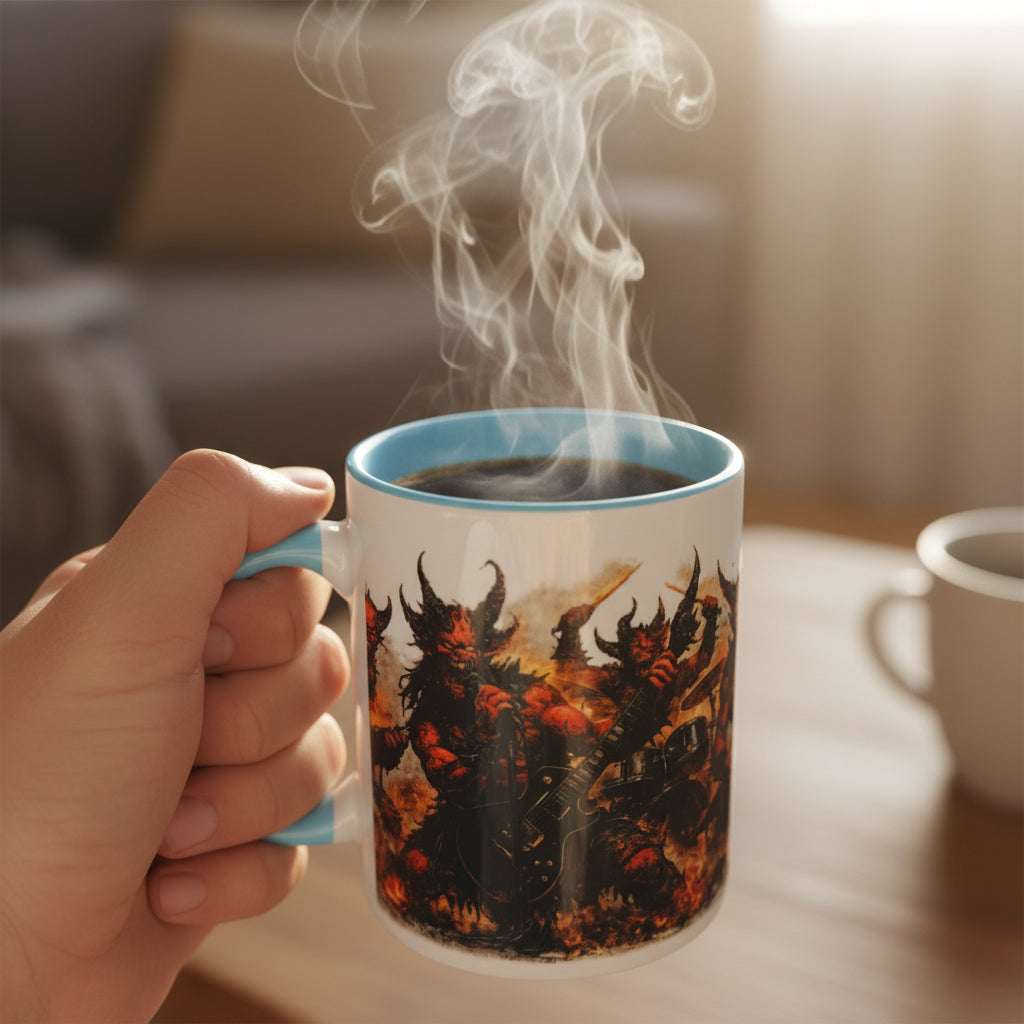 Metal Tassen Set (3er) – Dark Fantasy Dämonen | 330ml Keramik | Spülmaschinenfest