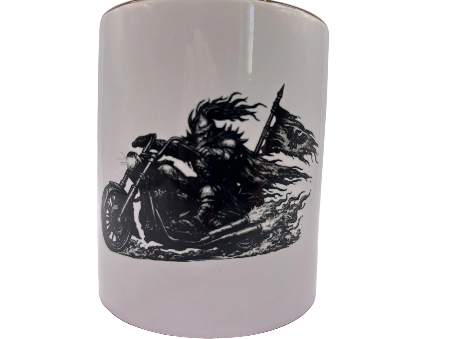 Viking Rider Tasse – Motorrad Wikinger Krieger | Dark Biker Design 330ml