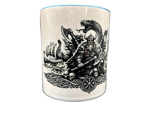 Wikinger Tasse Midgardschlange – Nordische Mythologie Becher 330ml