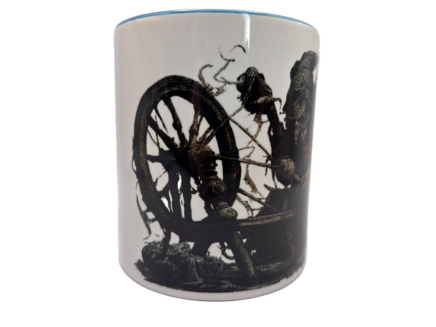 Rumpelstilzchen Horror Tasse – Spinnrad Dark Fantasy | 330 ml Keramiktasse