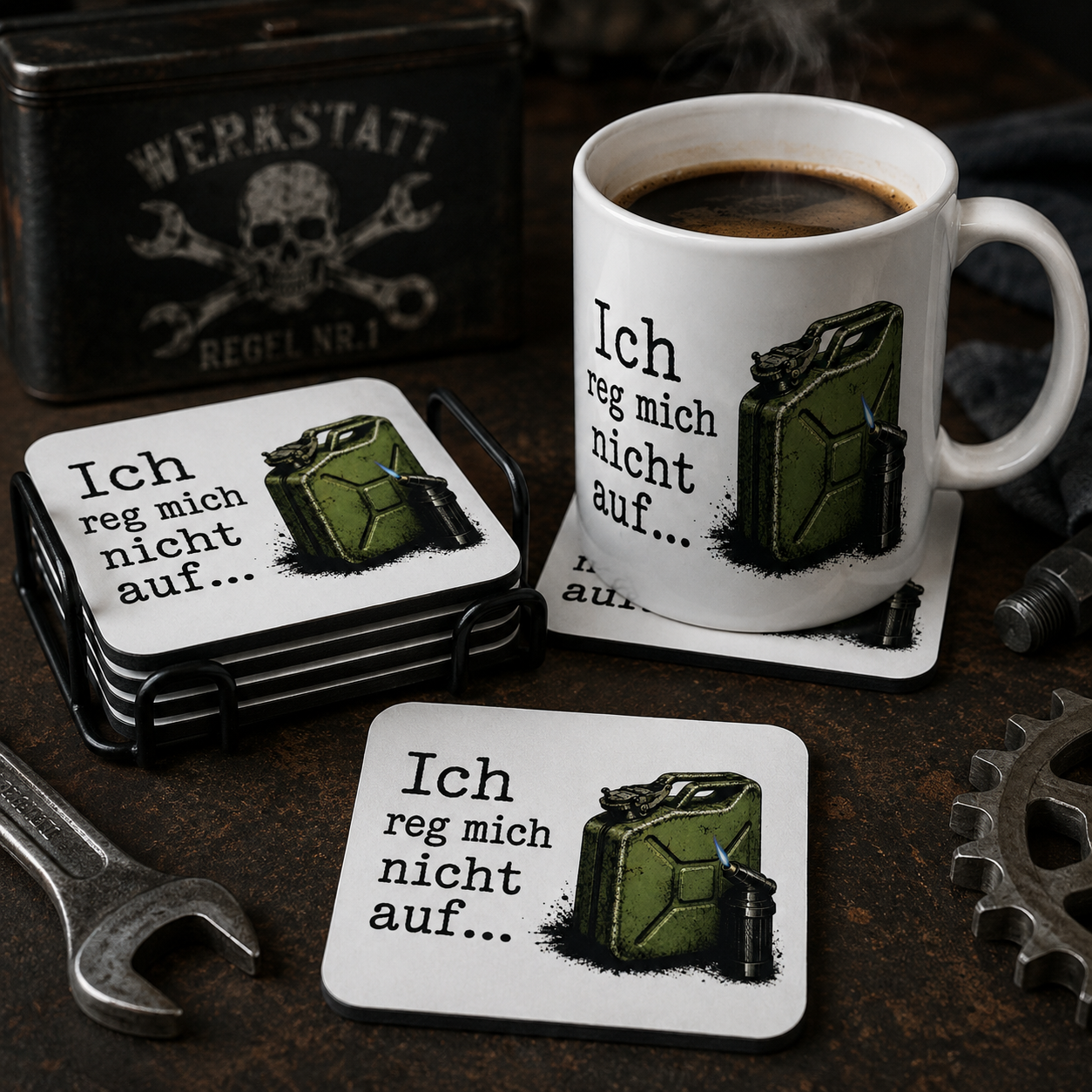 Passende Untersetzer zur Blank-Order-Kaffeetasse