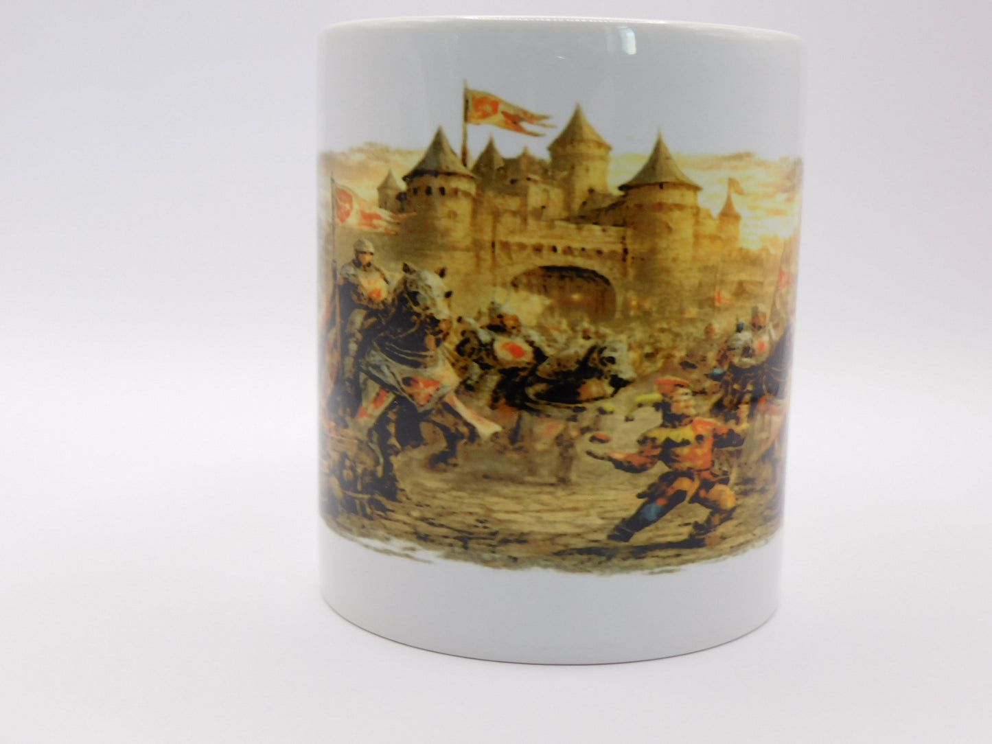 Fantasy Ritter Tasse – Mittelalter Schlacht Motiv | Dark Knight Kaffeebecher | Geschenk für Gamer & Fantasy Fans