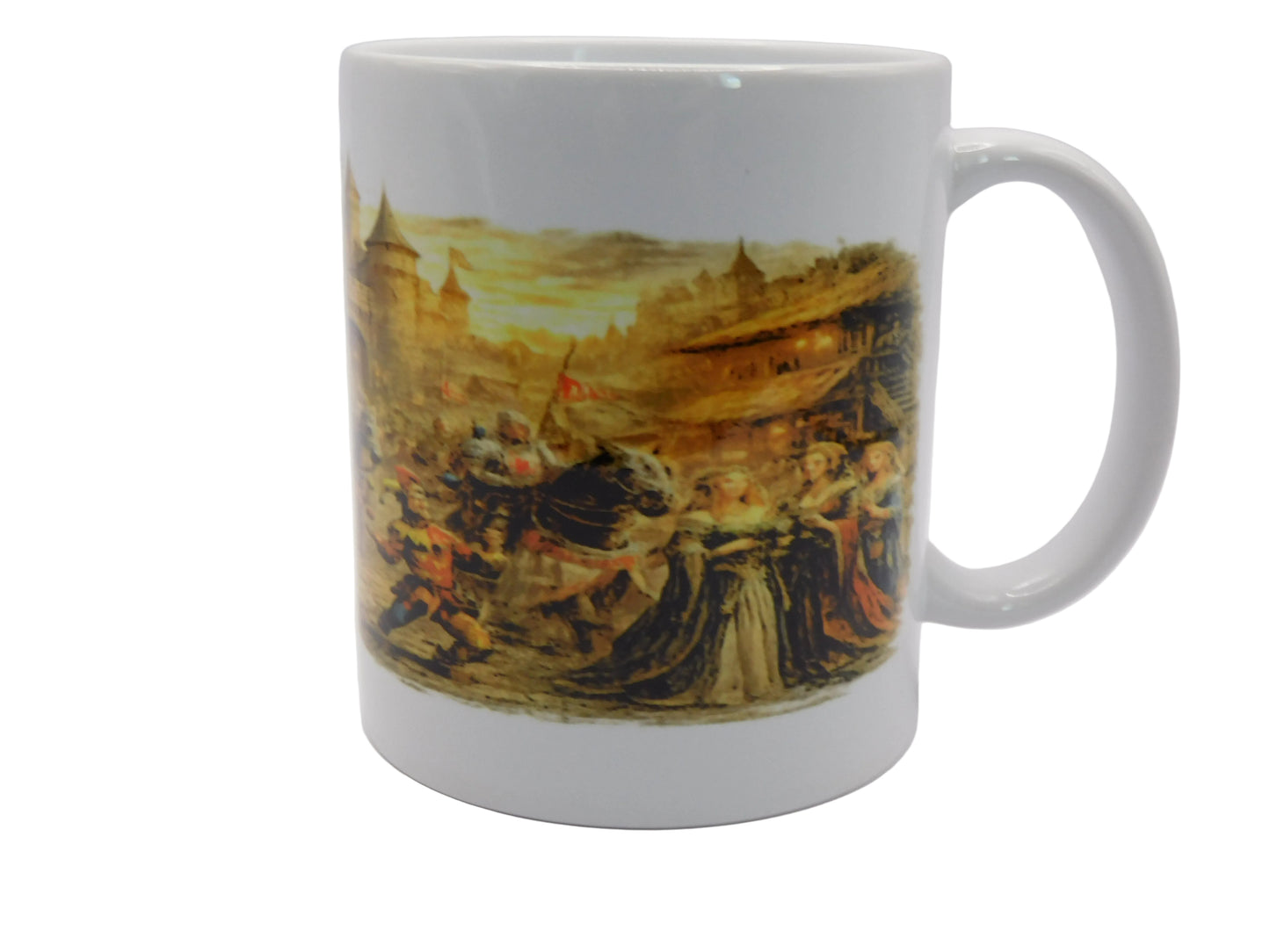 Fantasy Ritter Tasse – Mittelalter Schlacht Motiv | Dark Knight Kaffeebecher | Geschenk für Gamer & Fantasy Fans