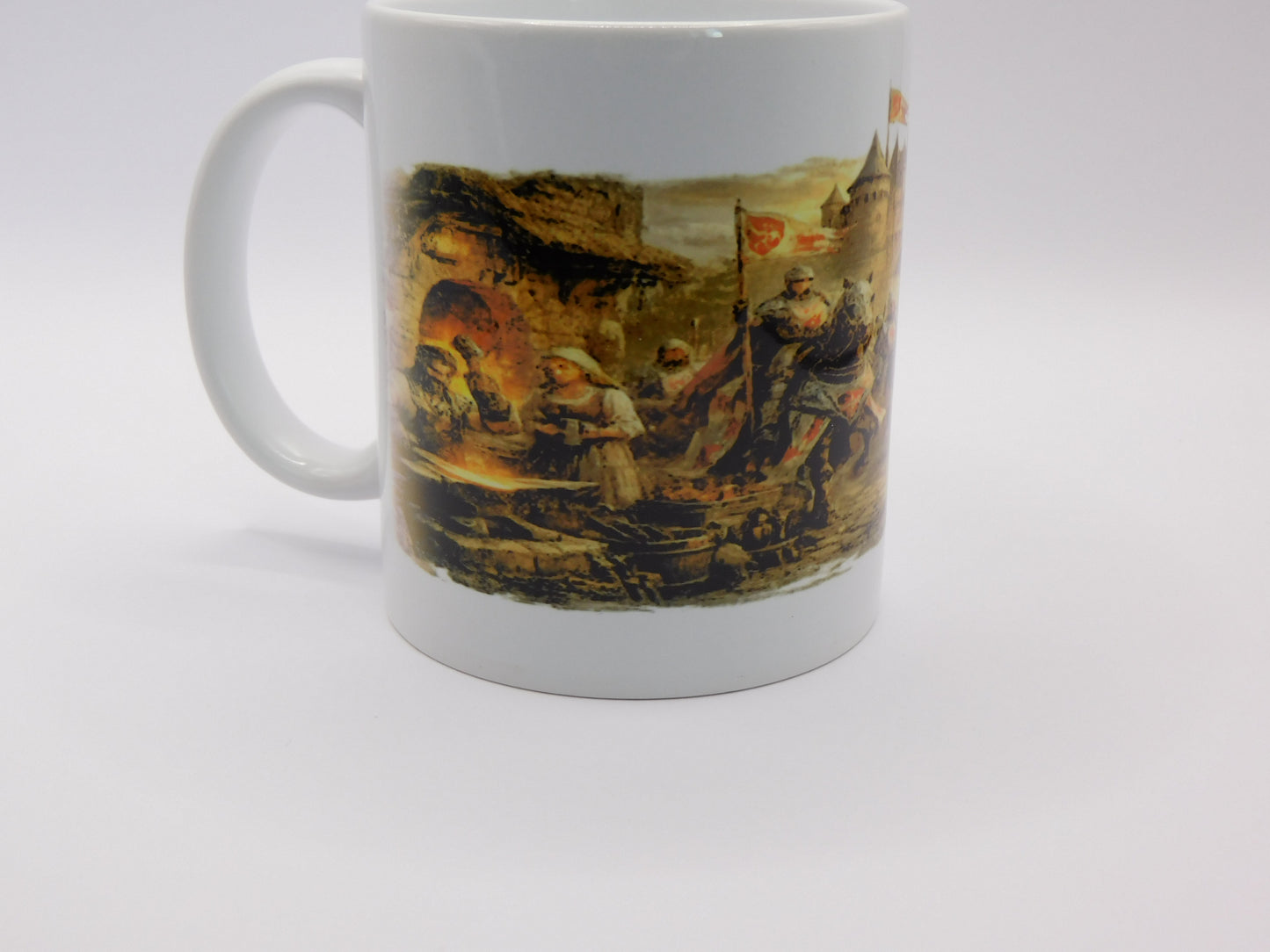 Fantasy Ritter Tasse – Mittelalter Schlacht Motiv | Dark Knight Kaffeebecher | Geschenk für Gamer & Fantasy Fans