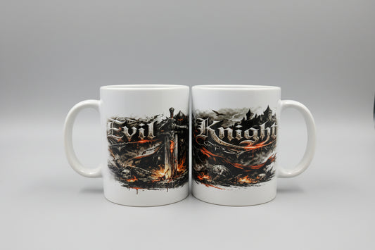 Evil Knight Tasse – Dark Fantasy Ritter Motiv | Mittelalter Schlacht Design | Limited
