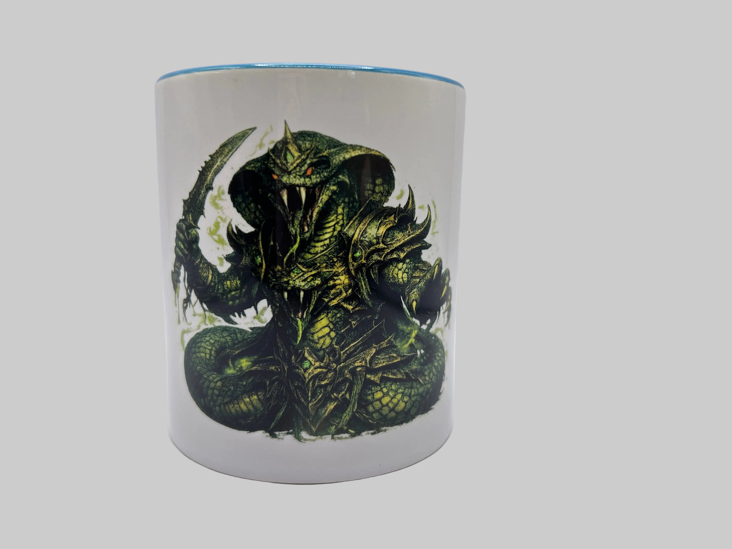 🐍 Schlangenkrieger Tasse – Dark Fantasy Becher