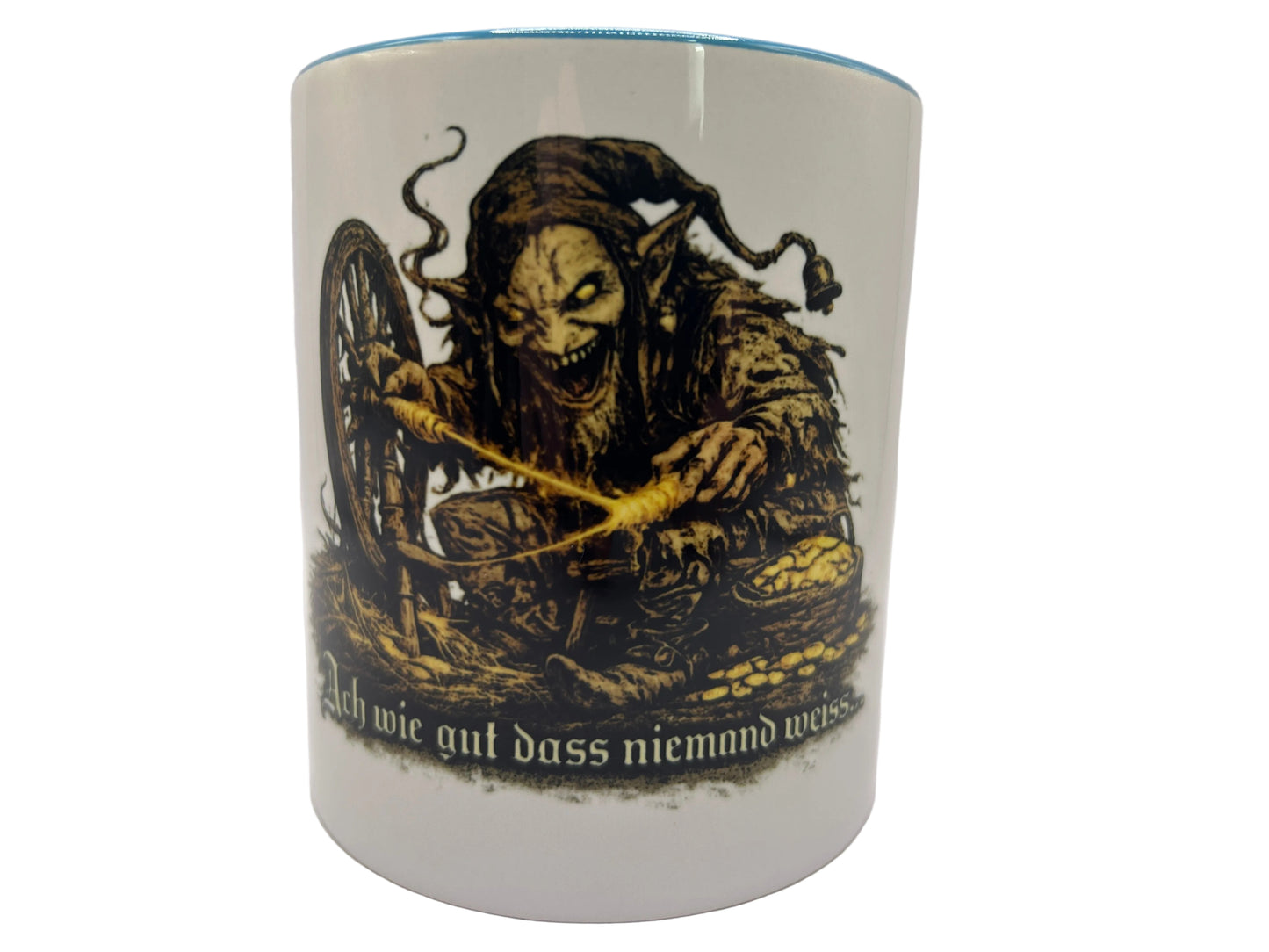Rumpelstilzchen Tasse – Märchen Horror Design | 330 ml Keramiktasse | Spülmaschinenfest 3000 Waschgänge