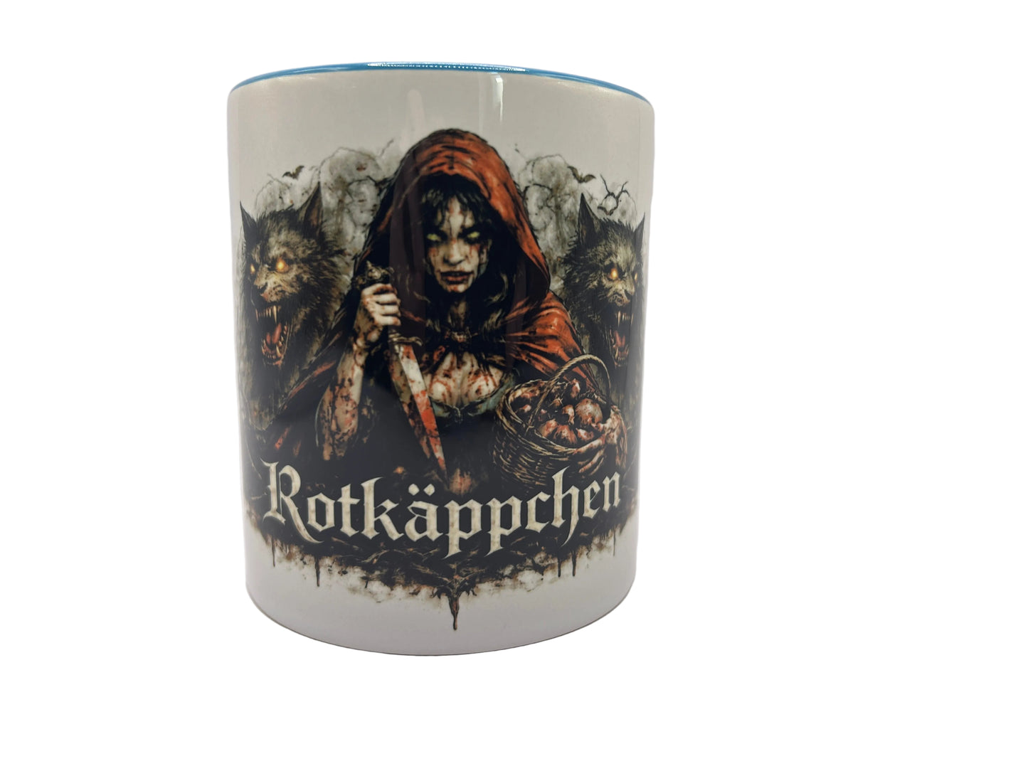 Rotkäppchen Horror Tasse – Dark Märchen Design | 330 ml Keramiktasse | Spülmaschinenfest bis 3000 Waschgänge