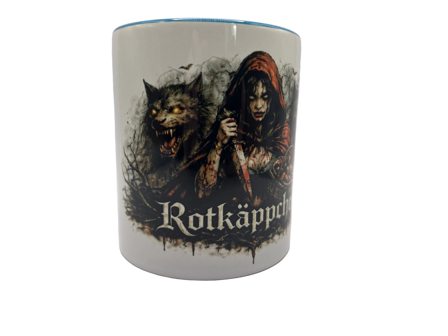 Rotkäppchen Horror Tasse – Dark Märchen Design | 330 ml Keramiktasse | Spülmaschinenfest bis 3000 Waschgänge