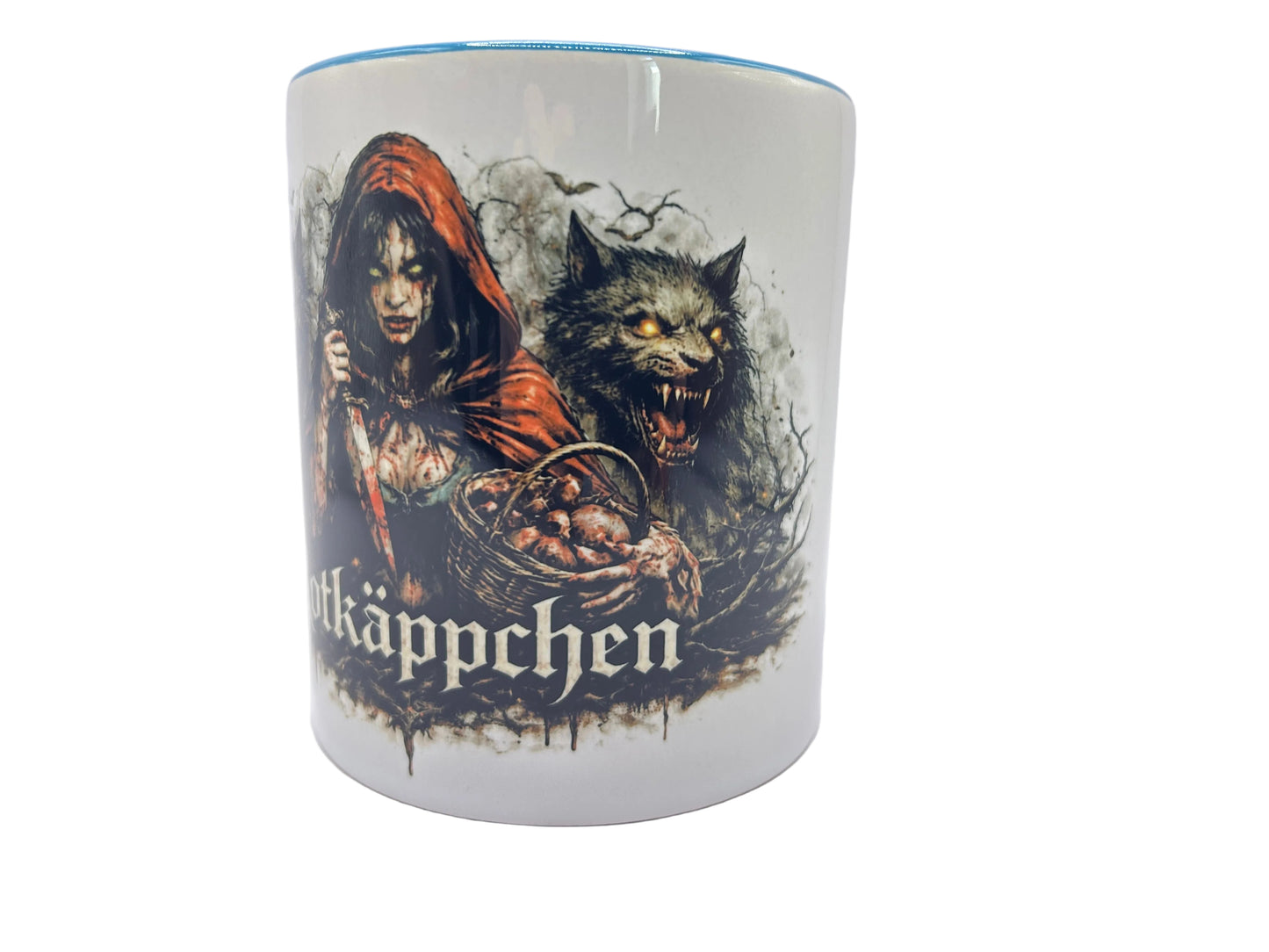 Rotkäppchen Horror Tasse – Dark Märchen Design | 330 ml Keramiktasse | Spülmaschinenfest bis 3000 Waschgänge