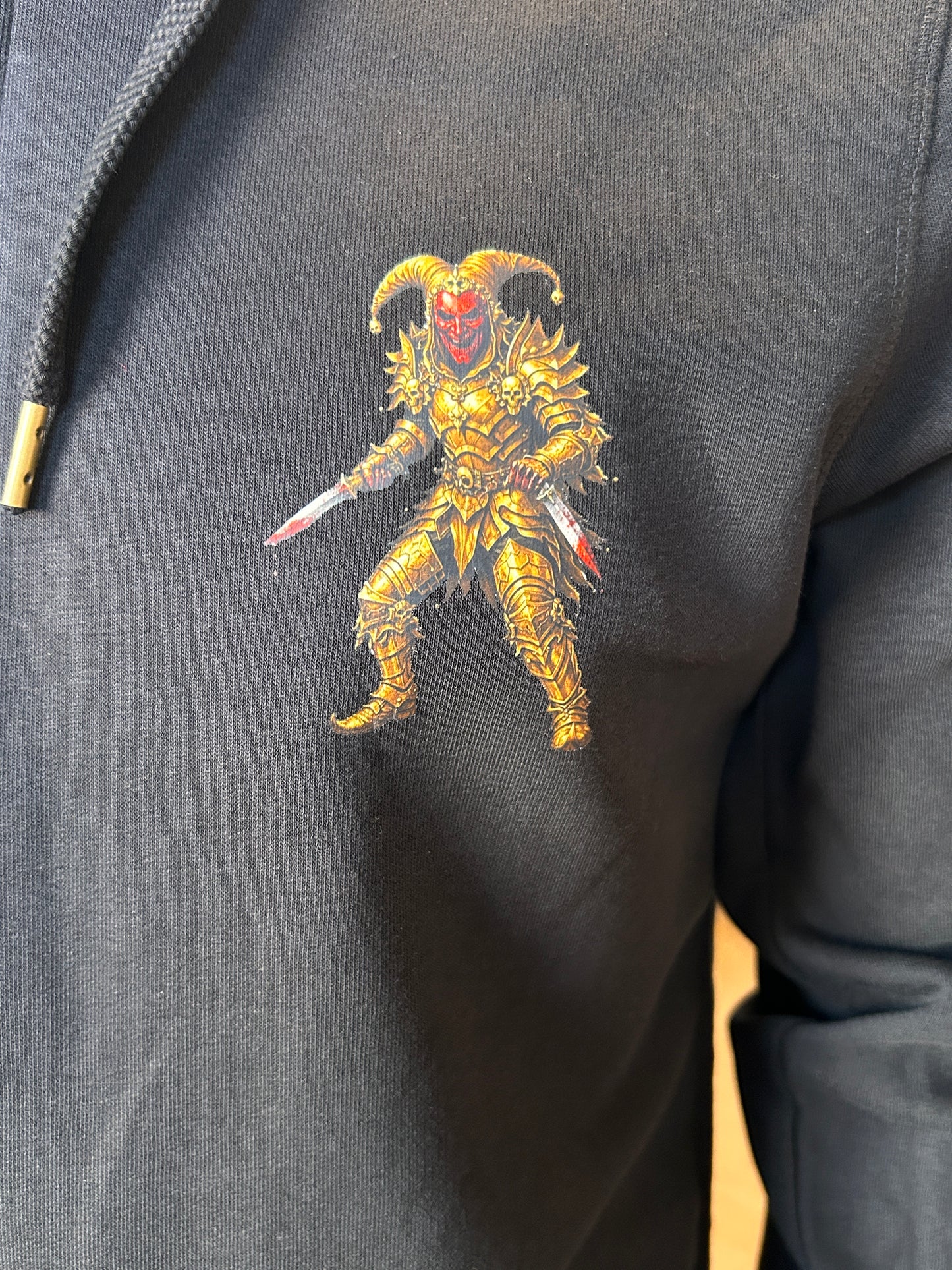 ⚔️ Dark Fantasy Zip Hoodie – Dämonischer Krieger Style