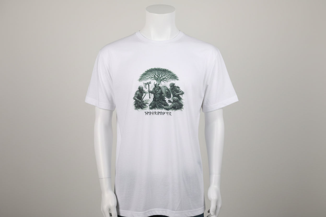🌳 Viking Sportshirt – Kampf unter Yggdrasil