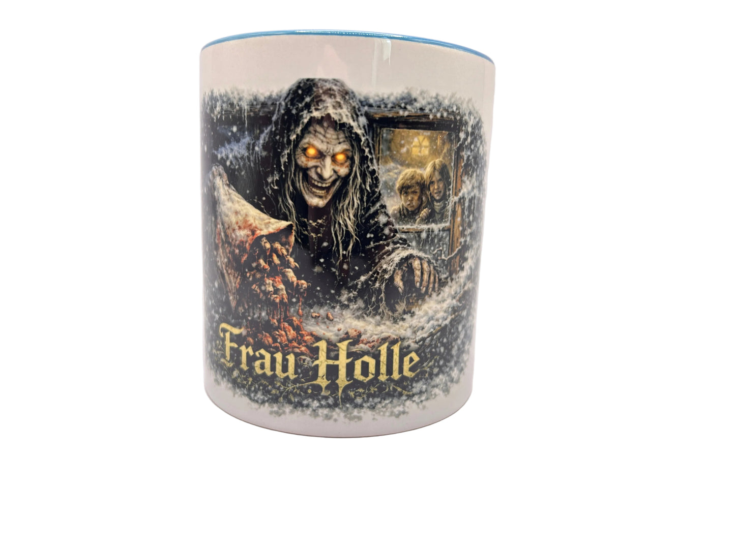 Frau Holle Horror Tasse – Dark Märchen Design | 330ml Keramik, spülmaschinenfest