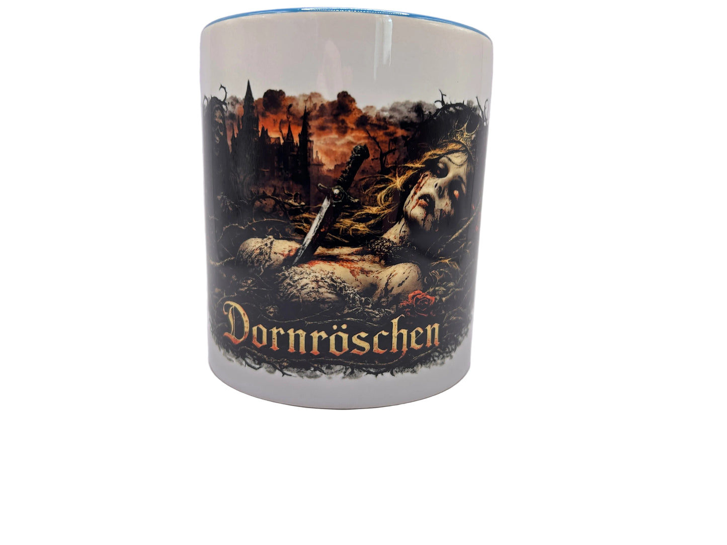 Dornröschen Horror Tasse – Dark Fantasy Märchen | 330ml Keramik, spülmaschinenfest