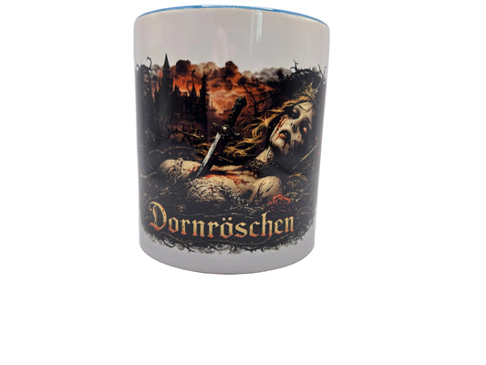 Dornröschen Horror Tasse – Dark Fantasy Märchen | 330ml Keramik, spülmaschinenfest