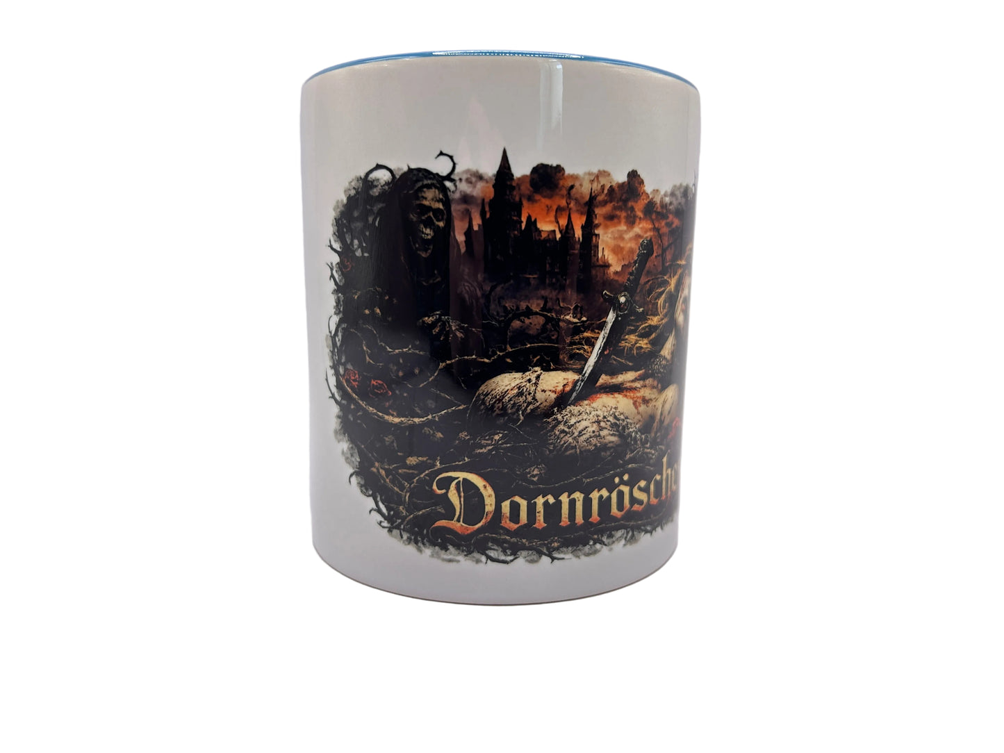 Dornröschen Horror Tasse – Dark Fantasy Märchen | 330ml Keramik, spülmaschinenfest