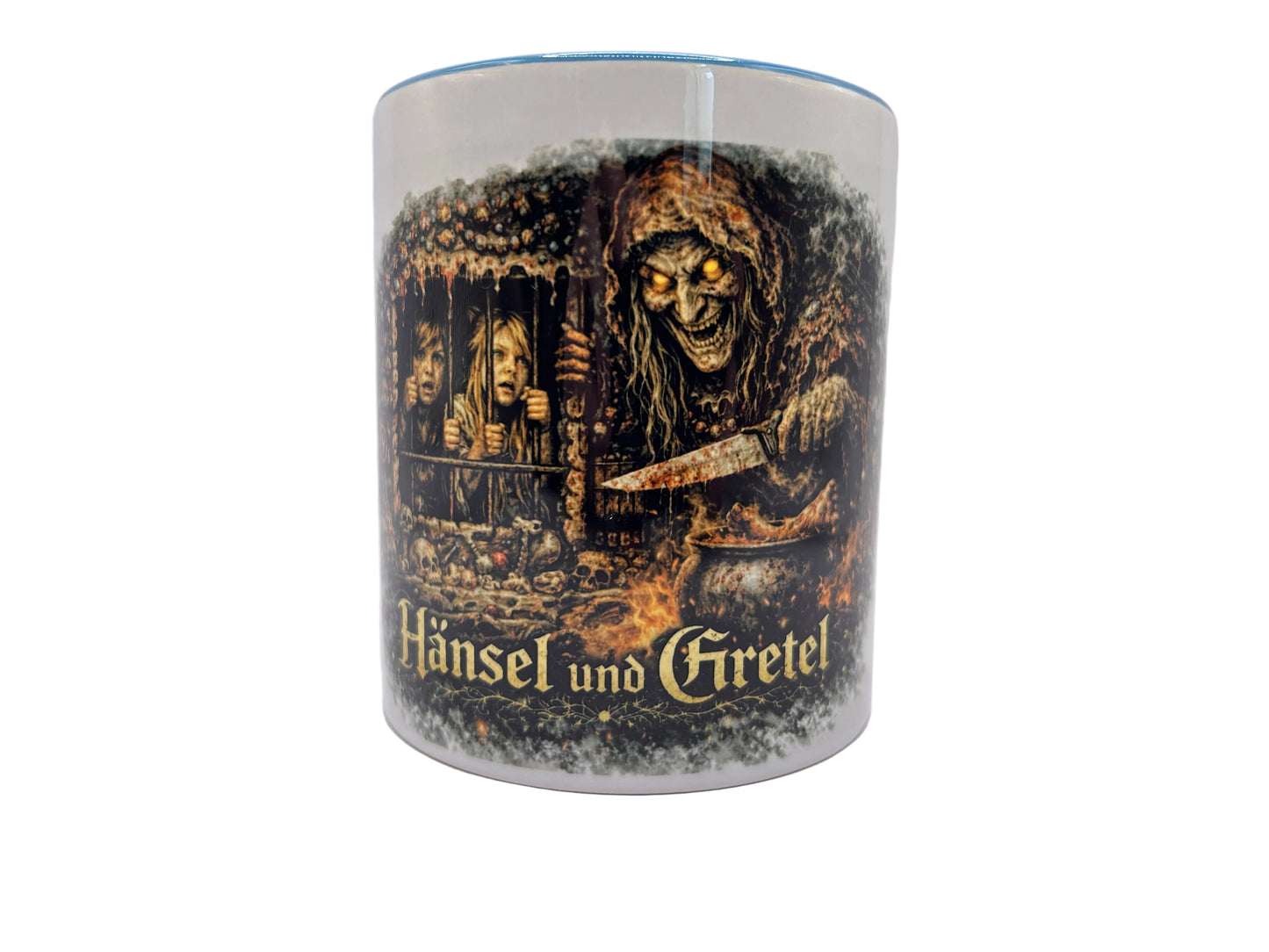 Hänsel und Gretel Horror Tasse – Dark Fantasy Märchen | 330ml Keramik, spülmaschinenfest