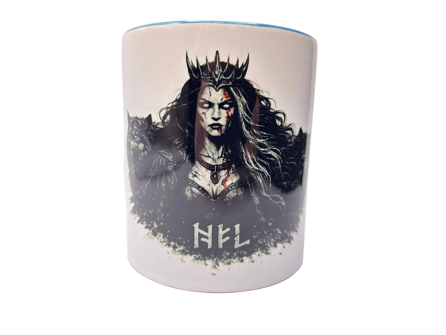 Hel Tasse – Nordische Mythologie Dark Fantasy Design | Wikinger Göttin Hel | 330 ml Keramik Becher