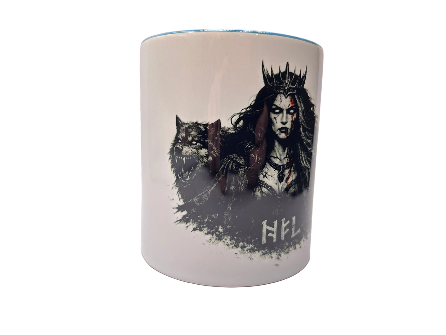 Hel Tasse – Nordische Mythologie Dark Fantasy Design | Wikinger Göttin Hel | 330 ml Keramik Becher