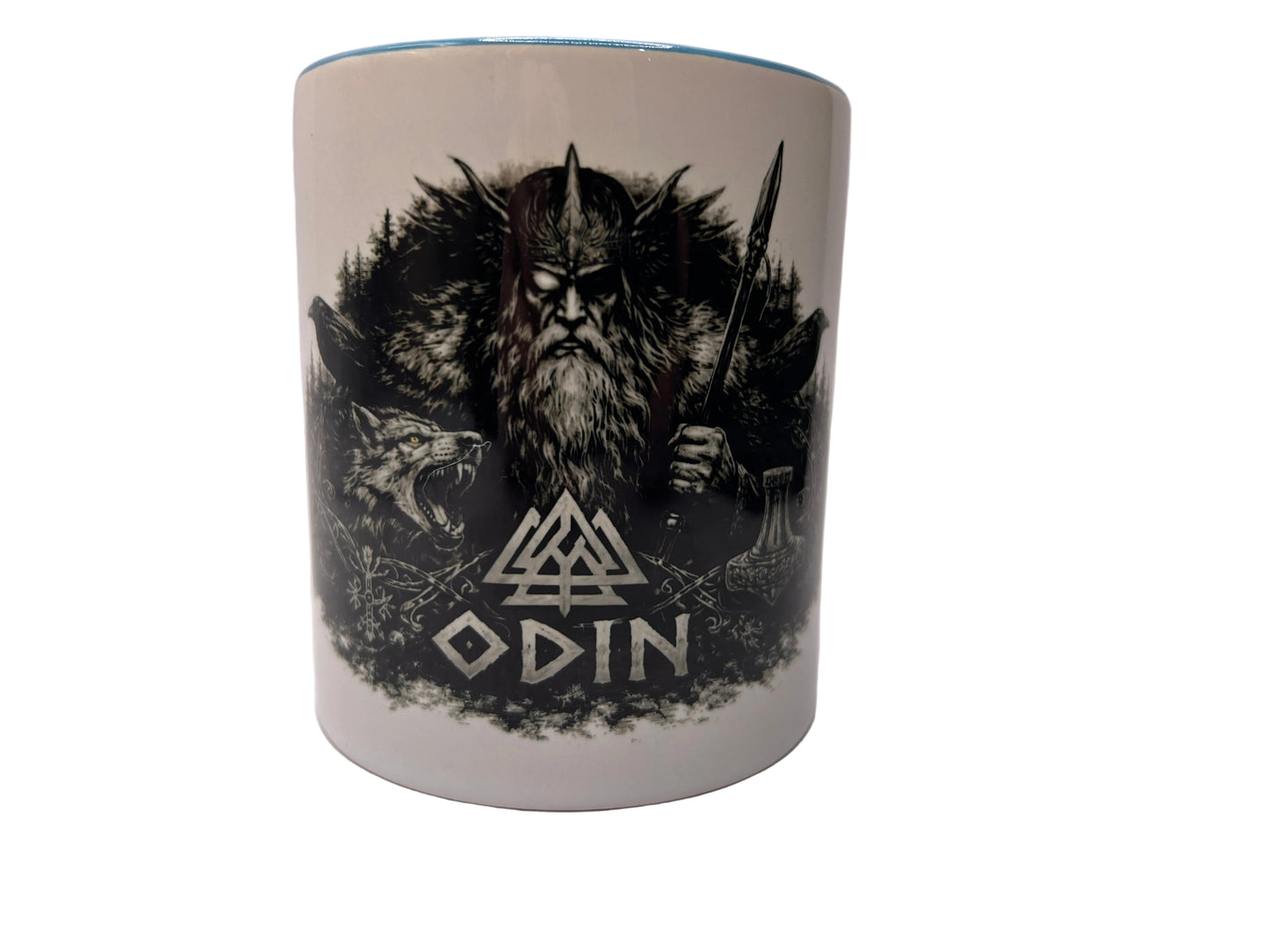 Odin Tasse – Wikinger Gott Dark Fantasy Design | Nordische Mythologie | 330 ml Keramik Becher