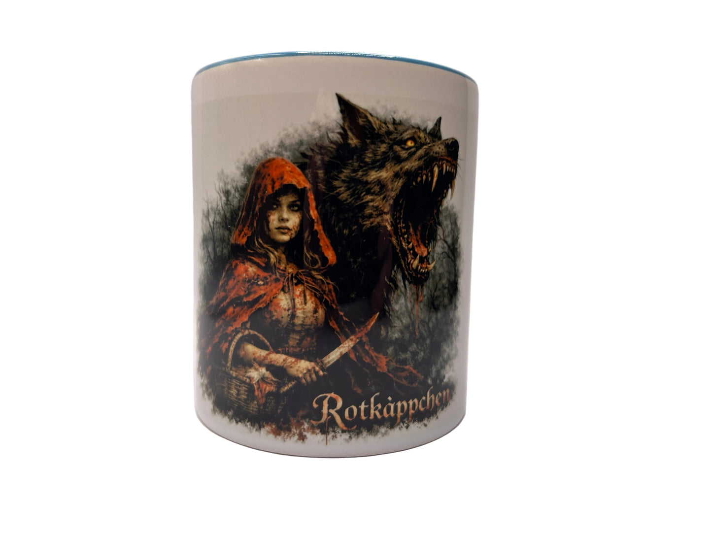 Rotkäppchen Horror Tasse – Dark Märchen Design | 330 ml Keramiktasse | Spülmaschinenfest bis 3000 Waschgänge