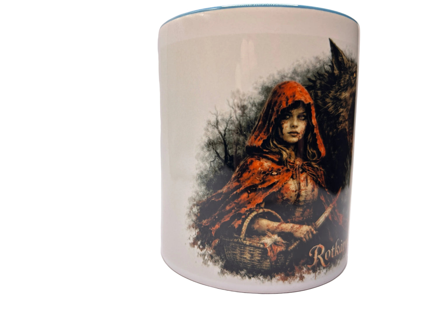 Rotkäppchen Horror Tasse – Dark Märchen Design | 330 ml Keramiktasse | Spülmaschinenfest bis 3000 Waschgänge