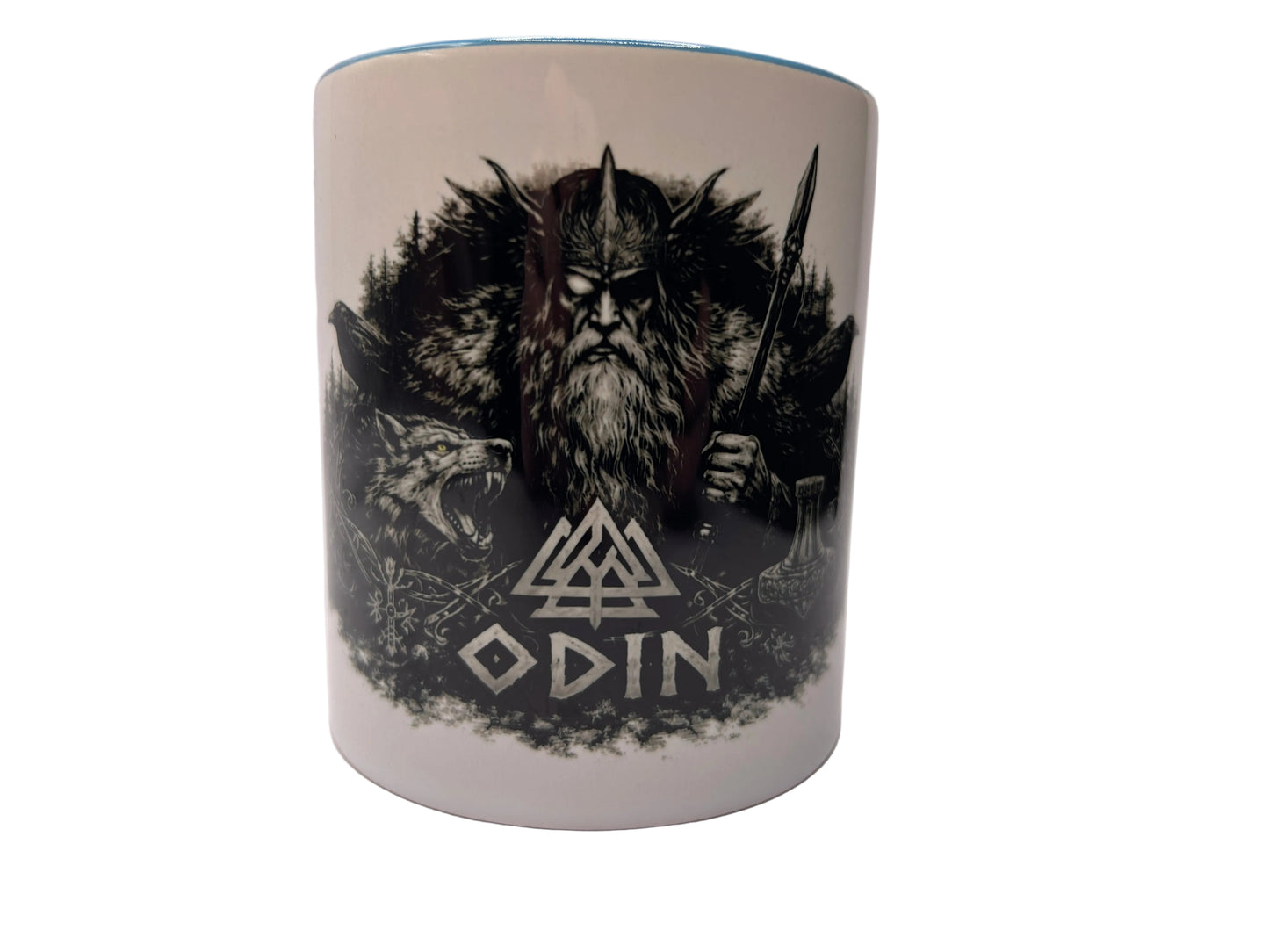 Odin Tasse – Wikinger Gott Dark Fantasy Design | Nordische Mythologie | 330 ml Keramik Becher