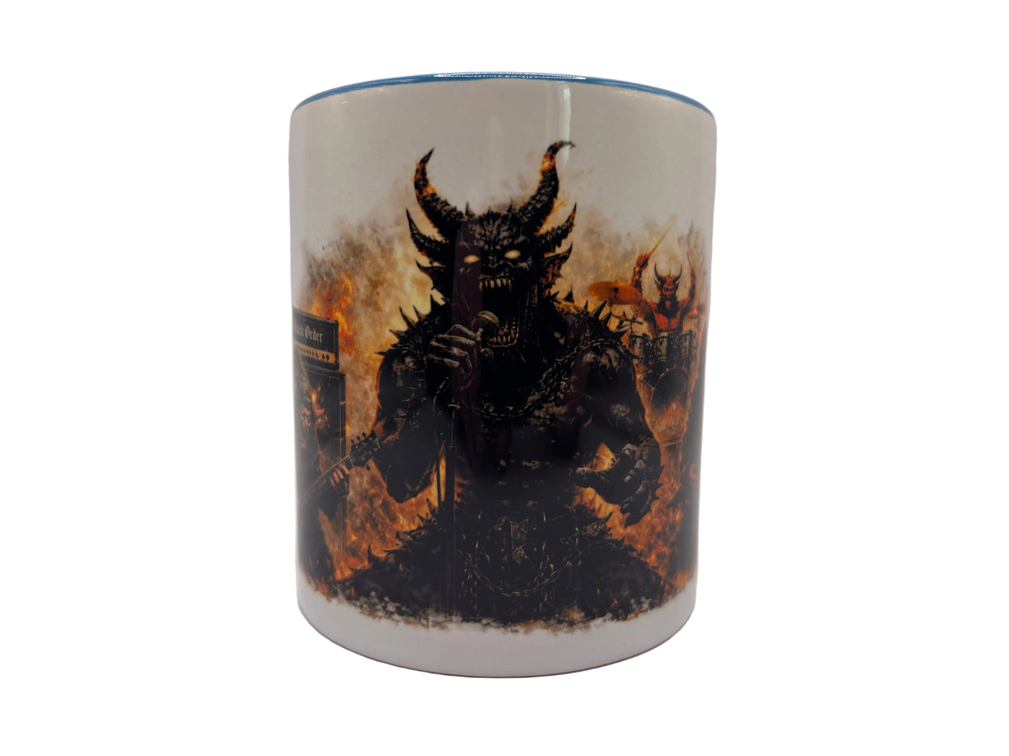 Dark Metal Dämonen Sänger Tasse – Blank Order War Series | 330ml Heavy Metal Mug