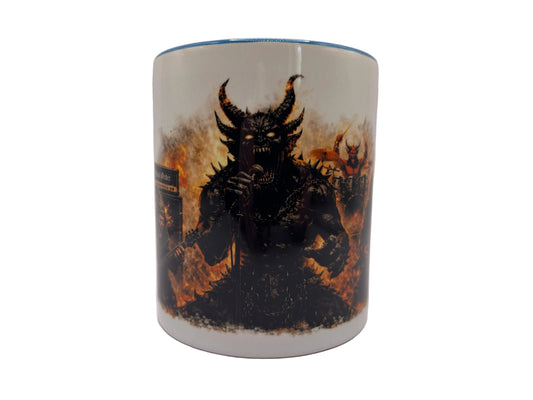 Dark Metal Dämonen Sänger Tasse – Blank Order War Series | 330ml Heavy Metal Mug