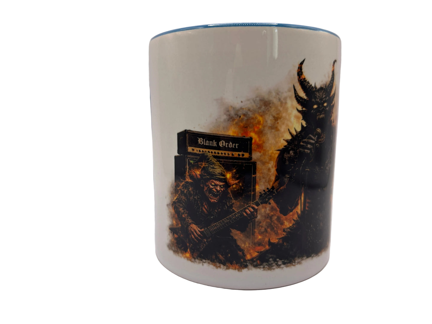 Dark Metal Dämonen Sänger Tasse – Blank Order War Series | 330ml Heavy Metal Mug