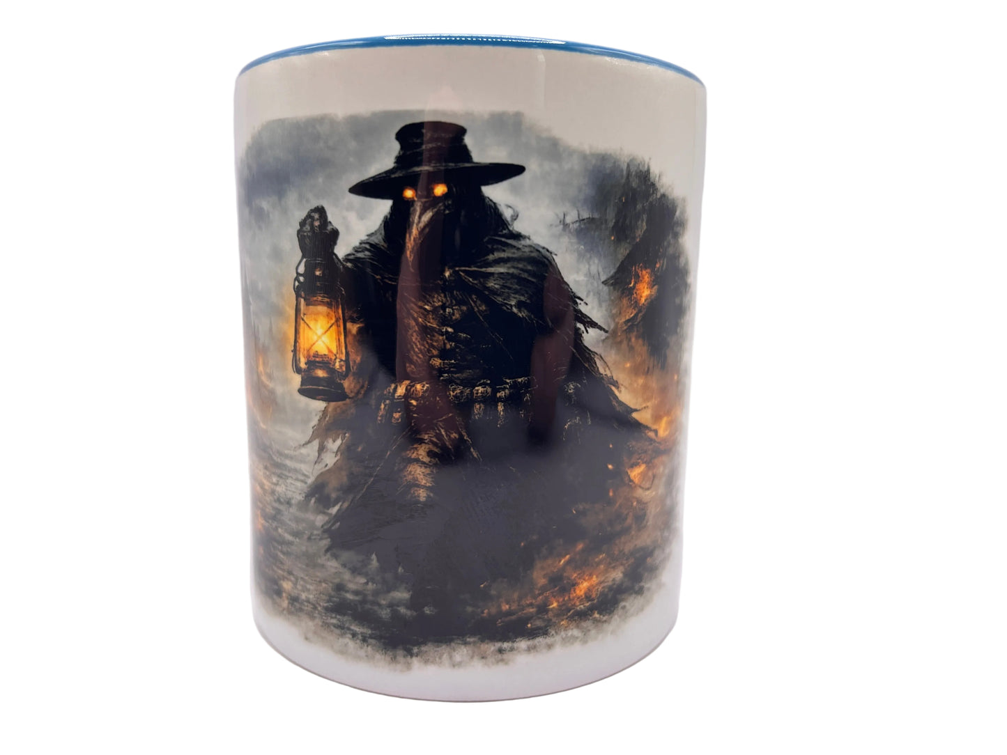 Pestdoktor Tasse – Dark Fantasy Mittelalter Becher mit Laterne | 330ml Keramik