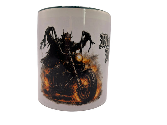 Motorcycle Knight Tasse – Dark Fantasy Motorrad Ritter | 330ml Keramik Becher