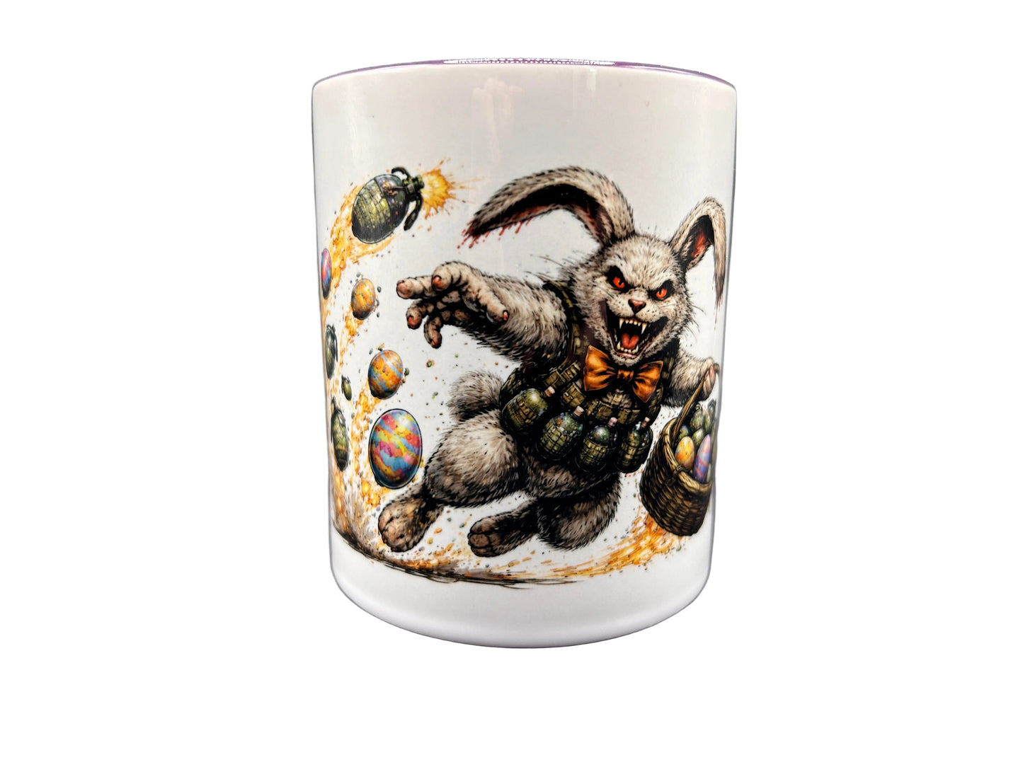 Horror Oster Tassen Set (3er) – Dunkler Osterhase Design | 330 ml Keramik, spülmaschinenfest