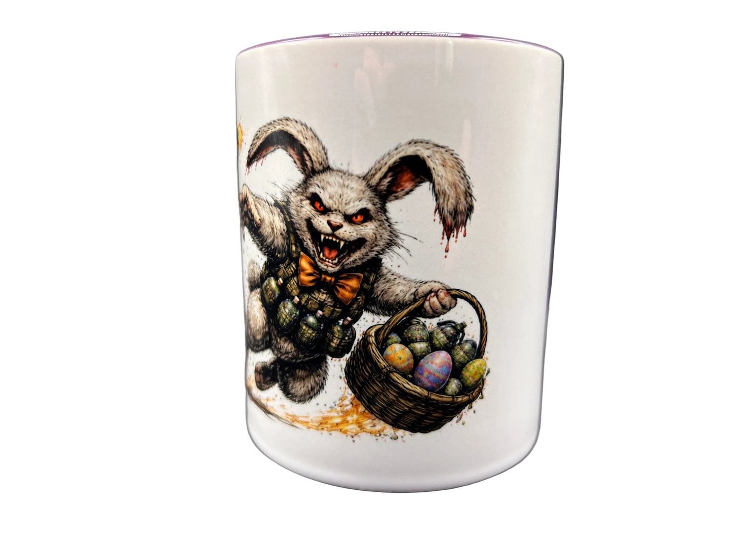 Horror Oster Tassen Set (3er) – Dunkler Osterhase Design | 330 ml Keramik, spülmaschinenfest