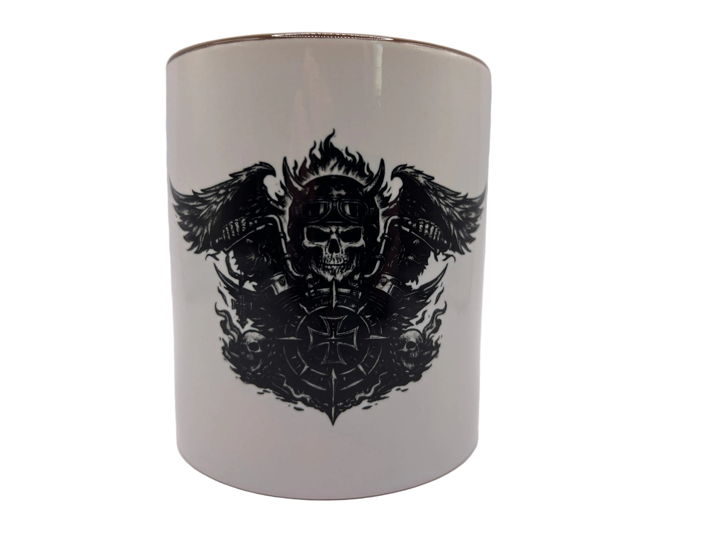 Biker Skull Tasse – Dark Rider Symbol | Motorrad & Skull Design 330ml