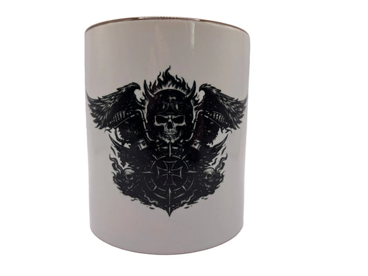 Biker Skull Tasse – Dark Rider Symbol | Motorrad & Skull Design 330ml