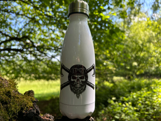 Wikinger Thermosflasche 350ml – Skull Rider Edelstahl Isolierflasche