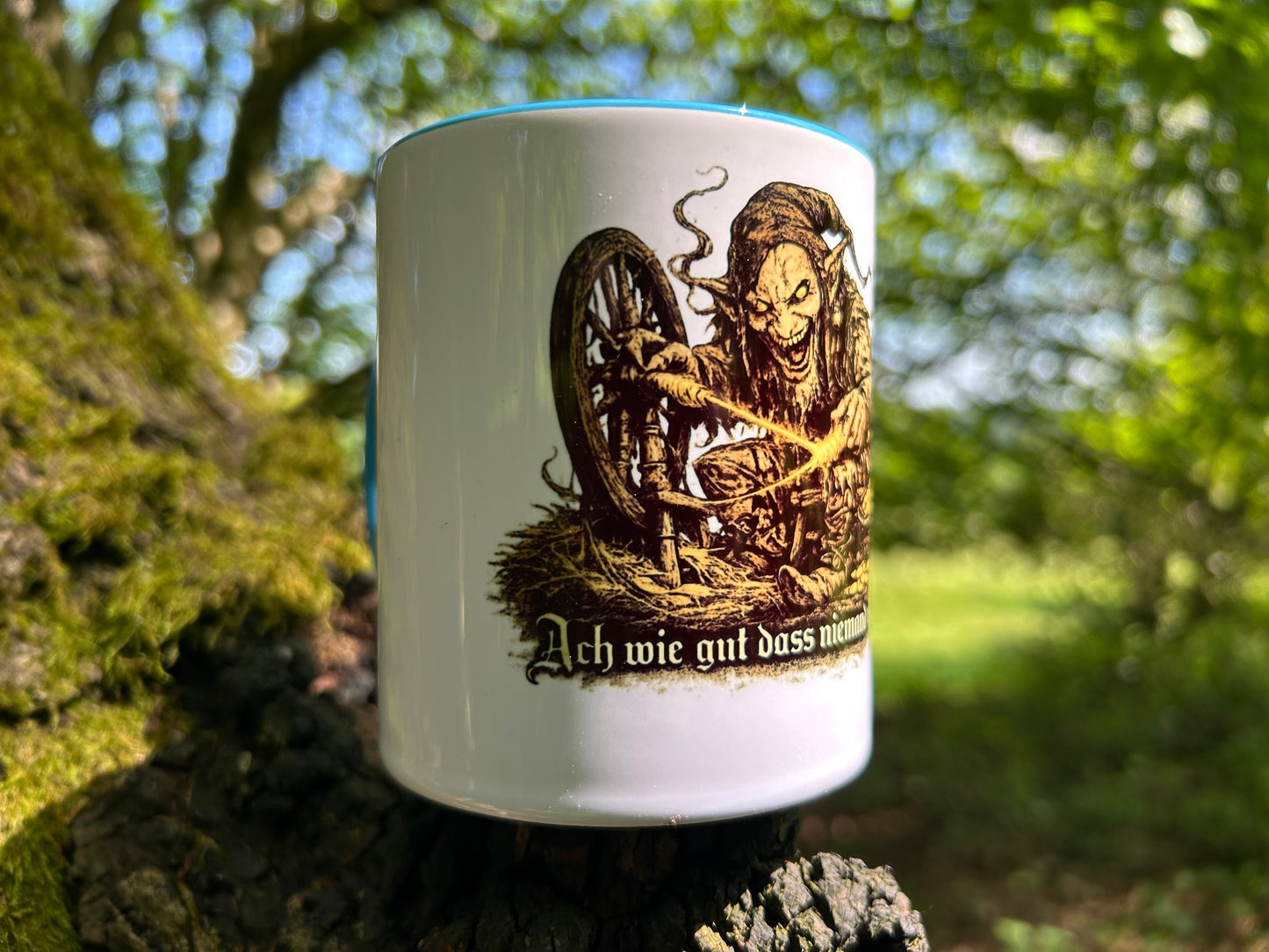 Rumpelstilzchen Tasse – Märchen Horror Design | 330 ml Keramiktasse | Spülmaschinenfest 3000 Waschgänge