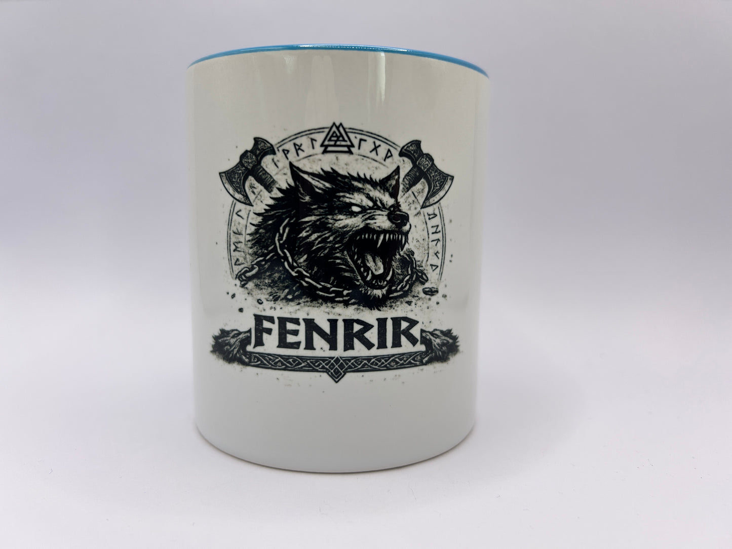 Fenrir Tasse – Nordische Mythologie Wikinger Wolf Geschenk für Viking Fans