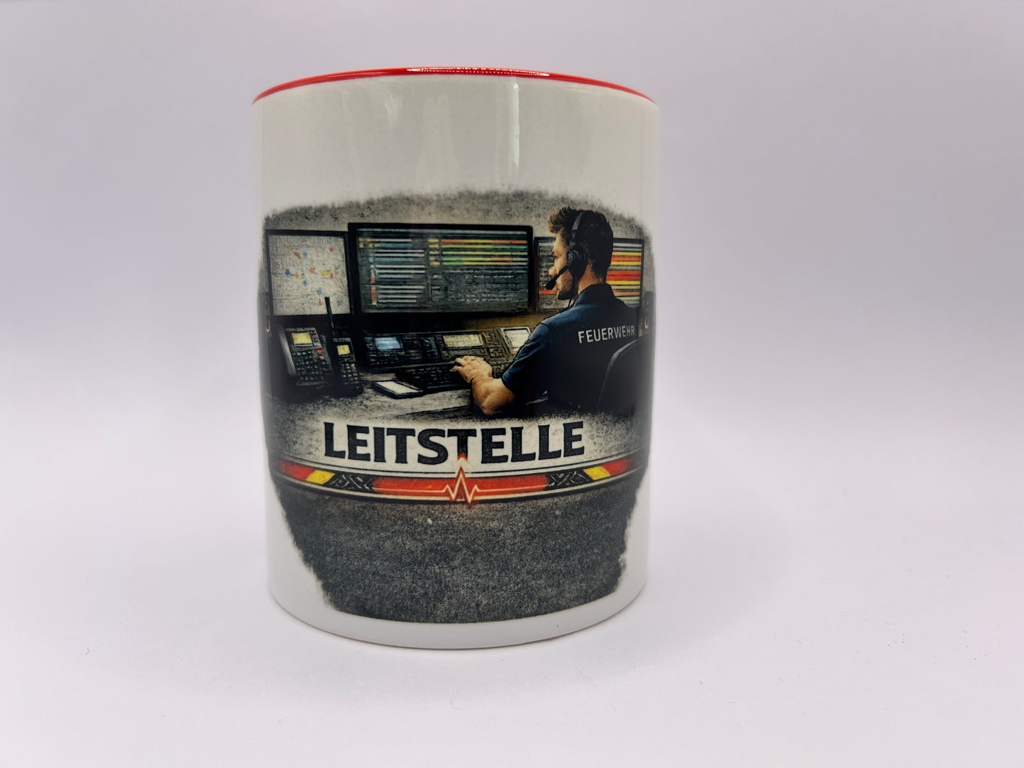 Leitstelle Tasse Feuerwehr – Disponent & Notrufzentrale Motiv