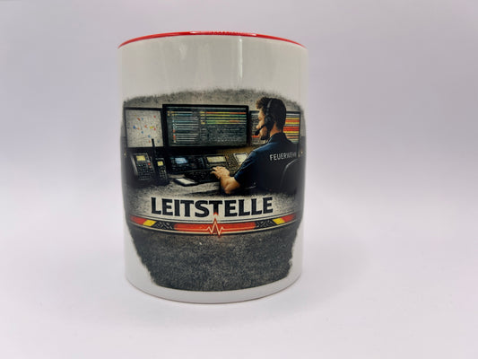 Leitstelle Tasse Feuerwehr – Disponent & Notrufzentrale Motiv