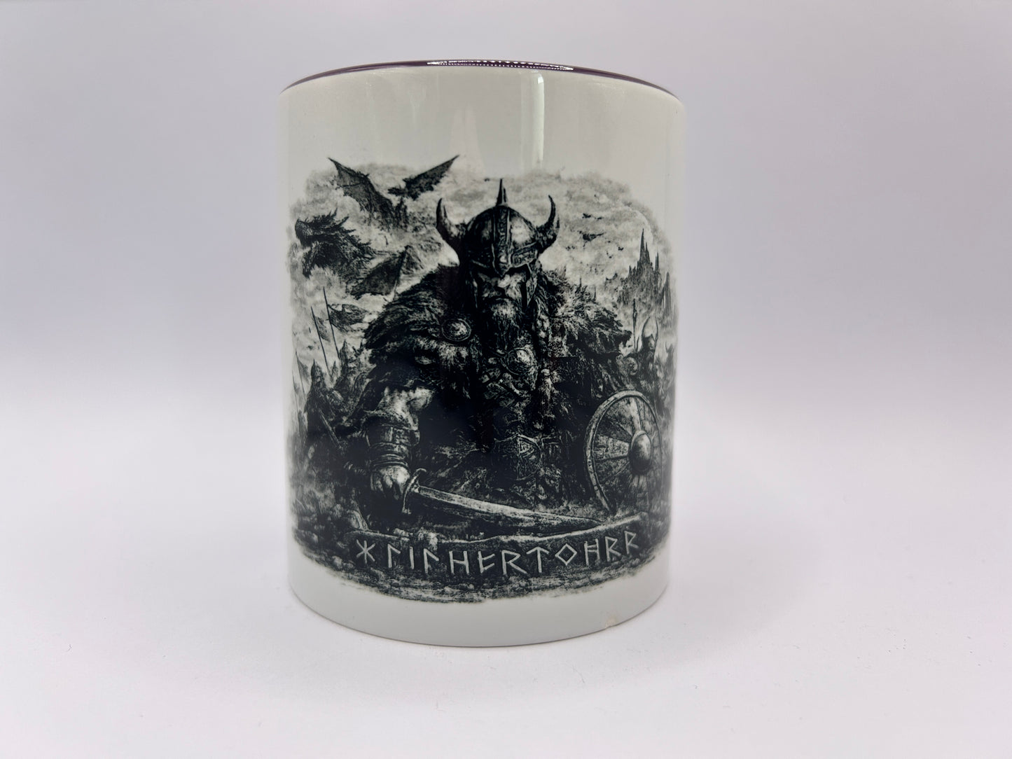 Wikinger Tasse Einherjar – Nordische Krieger Tasse mit Runenschrift & Viking Motiv