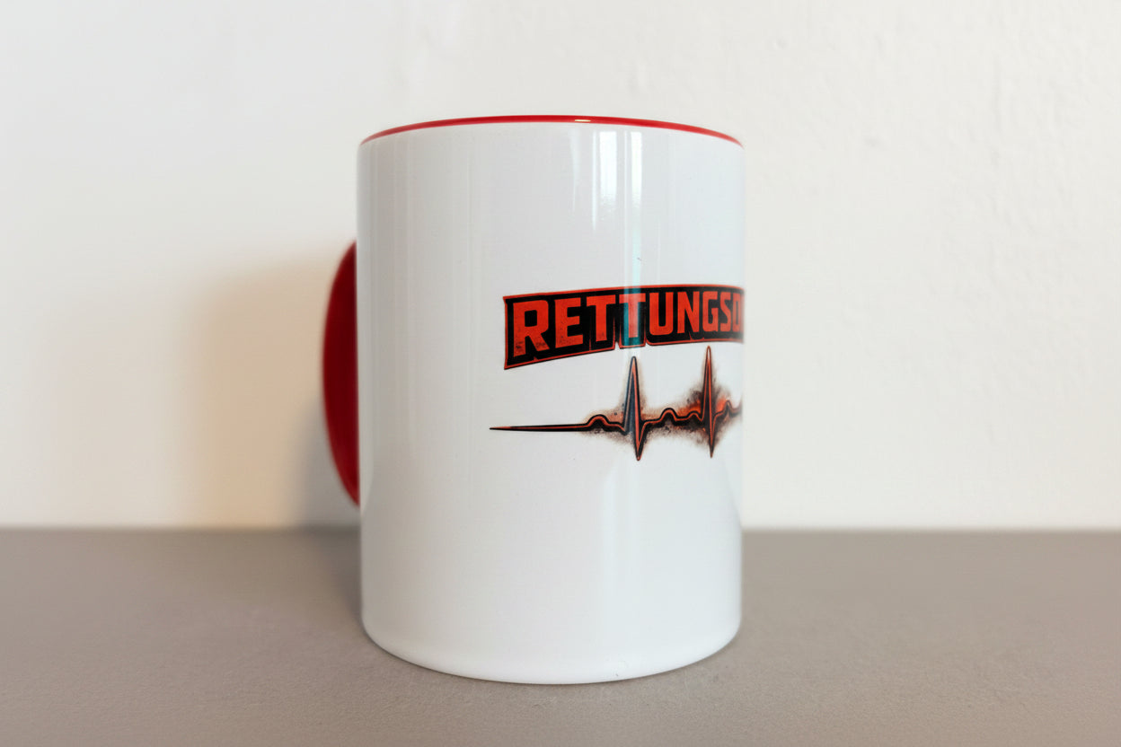 Rettungsdienst Becher als Geschenk für Rettungssanitäter und Einsatzkräfte