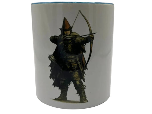 Mittelalterliche Bogenschützen Tasse – 330 ml Keramik | Spülmaschinenfest