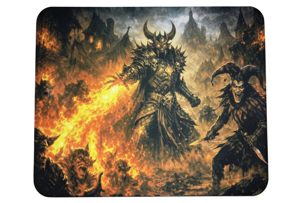 Dark Fantasy Mauspad – Dämon Gaming Mauspad für Mittelalter & RPG Fans