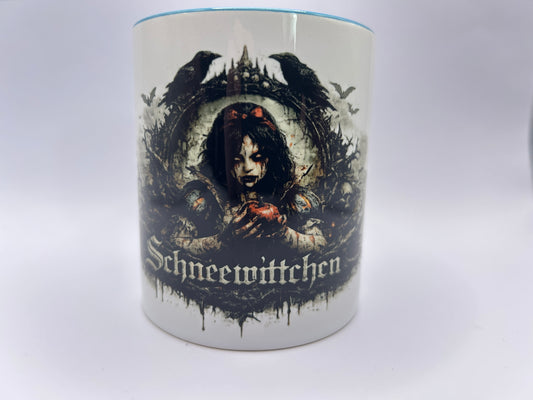Schneewittchen Tasse 330 ml – Dark Fantasy Märchen Keramik-Tasse | Spülmaschinenfest